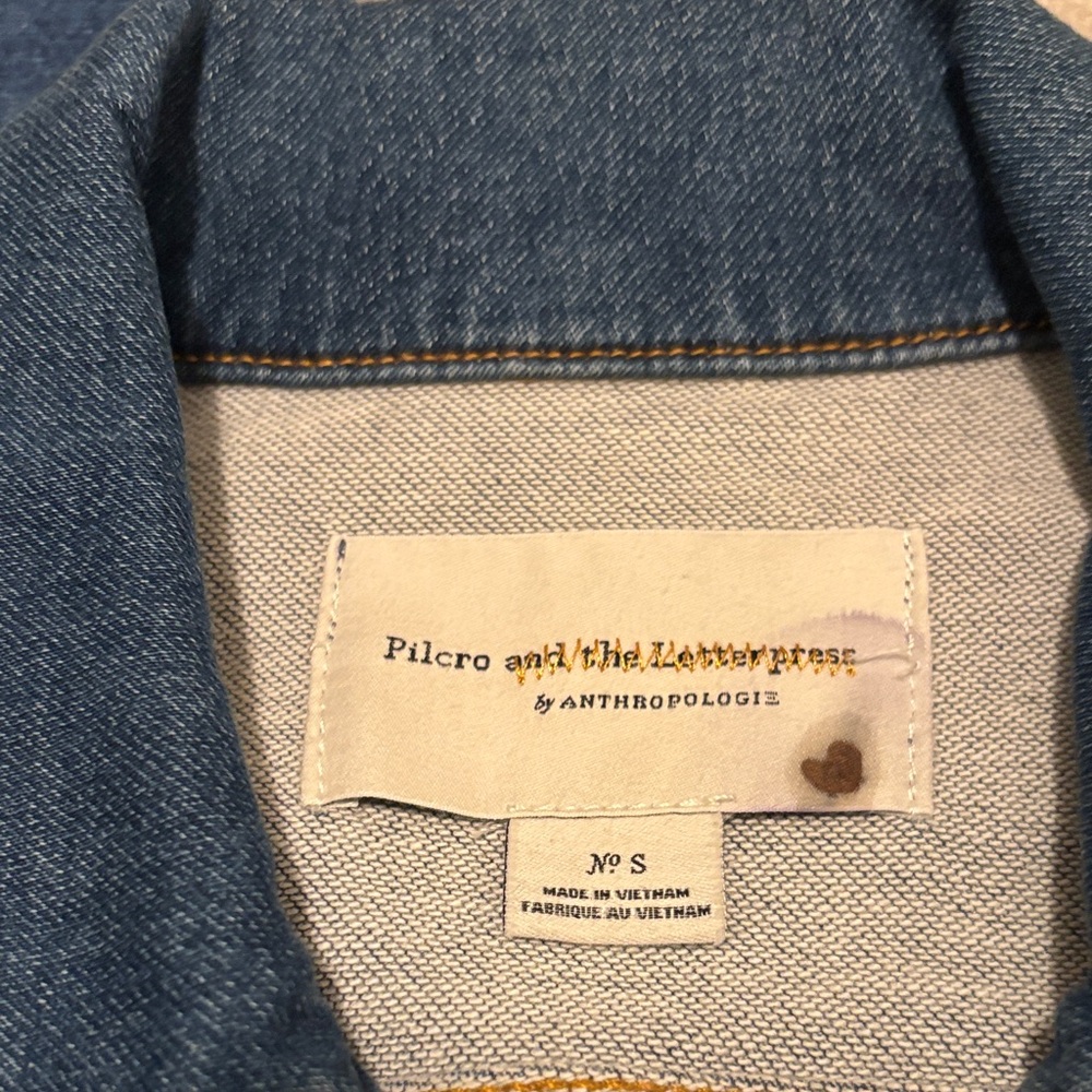 Anthropologie Blue Denim Jacket - Picture 2 of 2